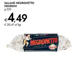 Bennet Salame negronetto NEGRONI offerta