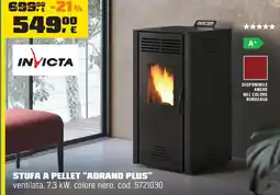 OBI Stufa a pellet "adrano plus" INVICTA offerta