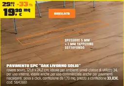 OBI Pavimento spc "oak livorno solid" offerta