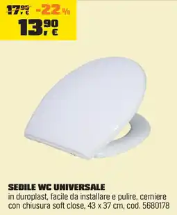 OBI Sedile wc universale offerta