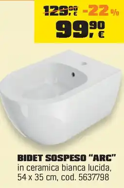 OBI Bidet sospeso "arc" offerta