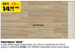 OBI Piastrella "deck" offerta