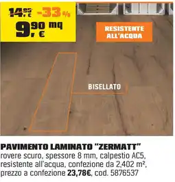 OBI Pavimento laminato "zermatt" offerta