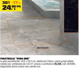 OBI Piastrella "vena oro" offerta