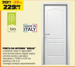 OBI Porta da interno "giulia" offerta