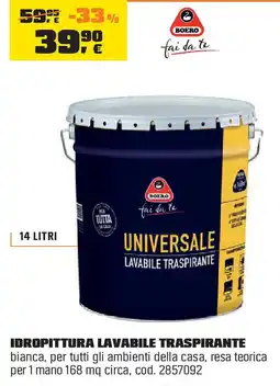 OBI BOERO Idropittura lavabile traspirante offerta