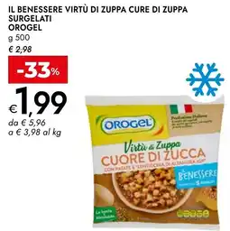 Bennet Il benessere virtù di zuppa cure di zuppa surgelati OROGEL offerta