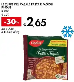 Bennet Le zuppe del casale pasta e fagioli FINDUS offerta