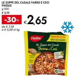 Bennet Le zuppe del casale farro e ceci FINDUS offerta