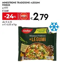 Bennet Minestrone tradizione +legumi FINDUS offerta