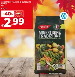Bennet Minestrone tradizione surgelato FINDUS offerta
