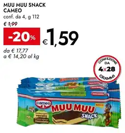 Bennet Muu muu snack CAMEO offerta