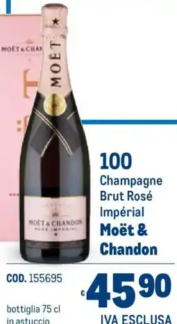 Metro Champagne Brut Rosé Impérial Moët & Chandon offerta