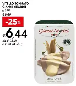 Bennet Vitello tonnato GIANNI NEGRINI offerta