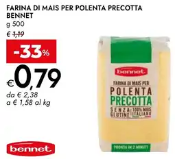 Bennet Farina di mais per polenta precotta BENNET offerta