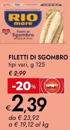 Bennet Filetti di sgombro offerta