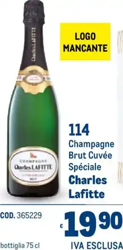 Metro Champagne Brut Cuvée Spéciale Charles Lafitte offerta