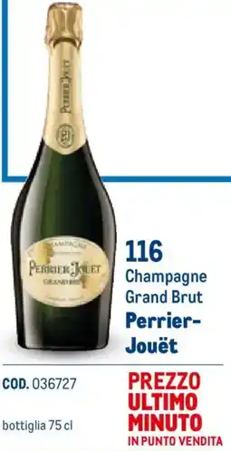 Metro Champagne Grand Brut Perrier- Jouët offerta