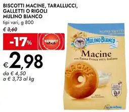 Bennet Biscotti macine, tarallucci, galletti o rigoli MULINO BIANCO offerta