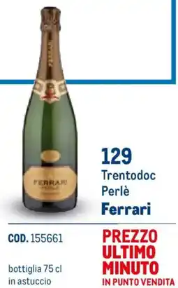 Metro Trentodoc Perlè Ferrari offerta