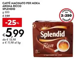 Bennet Caffè macinato per moka aroma ricco SPLENDID offerta