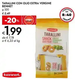 Bennet Tarallini con olio extra vergine BENNET offerta