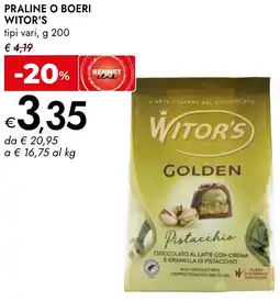 Bennet Praline o boeri WITOR'S offerta