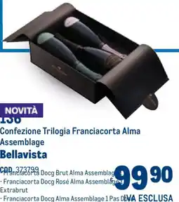 Metro Confezione Trilogia Franciacorta Alma Assemblage Bellavista offerta