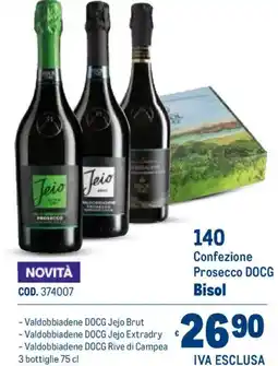 Metro Confezione Prosecco DOCG Bisol offerta