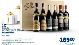 Metro Cassetta piemonte, veneto, toscana Grandi Vini offerta