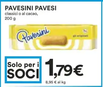 Coop Pavesini Pavesi offerta