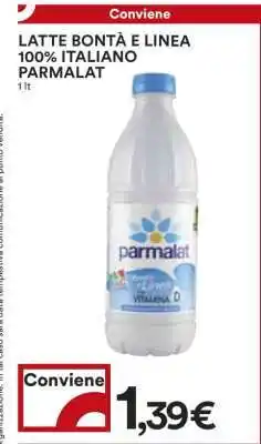 Coop LATTE BONTÀ E LINEA 100% ITALIANO PARMALAT offerta