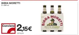 Coop BIRRA MORETTI offerta