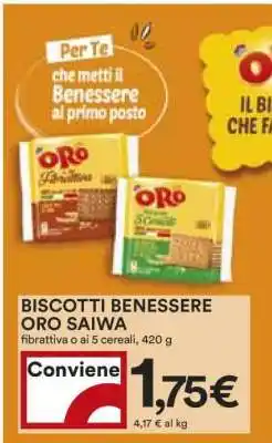 Coop BISCOTTI BENESSERE ORO SAIWA offerta