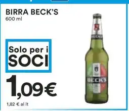 Coop Birra Beck's offerta