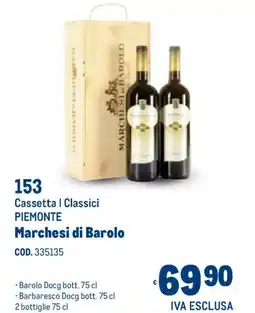 Metro Cassetta | Classici Piemonte Marchesi di Barolo offerta