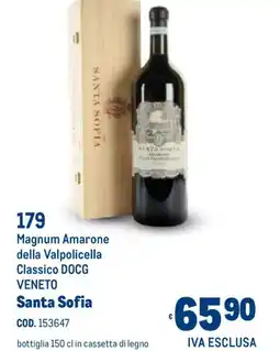 Metro Magnum Amarone della Valpolicella Classico DOCG VENETO Santa Sofia offerta