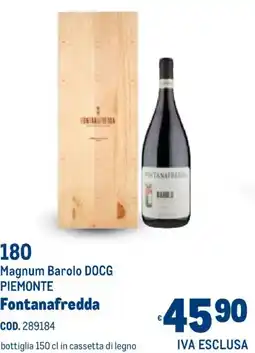 Metro Magnum Barolo DOCG PIEMONTE Fontanafredda offerta
