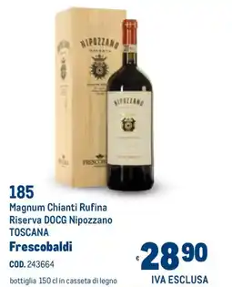 Metro Magnum Chianti Rufina Riserva DOCG Nipozzano TOSCANA Frescobaldi offerta