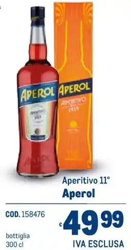 Metro Aperitivo 11° Aperol offerta