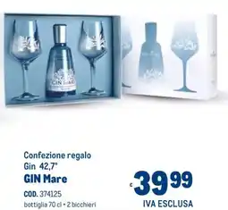 Metro Confezione regalo Gin 42,7° GIN Mare offerta