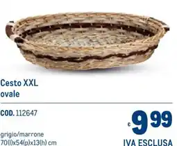 Metro Cesto XXL ovale offerta