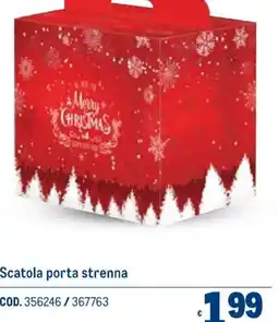 Metro Scatola porta strenna offerta