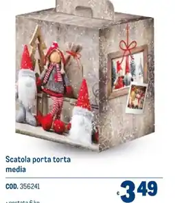 Metro Scatola porta torta media offerta