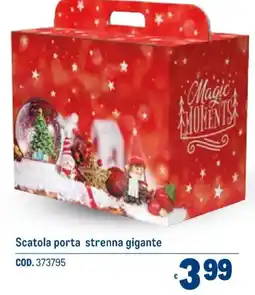 Metro Scatola porta strenna gigante offerta
