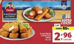 Vivo Supermercati 18 bastoncini di merluzzo FINDUS offerta