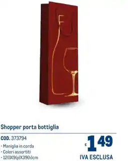 Metro Shopper porta bottiglia offerta