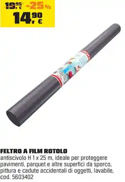 OBI Feltro a film rotolo offerta