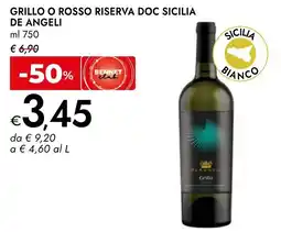 Bennet Grillo o rosso riserva doc sicilia DE ANGELI offerta