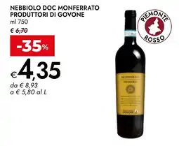 Bennet Nebbiolo doc monferrato produttori di govone offerta